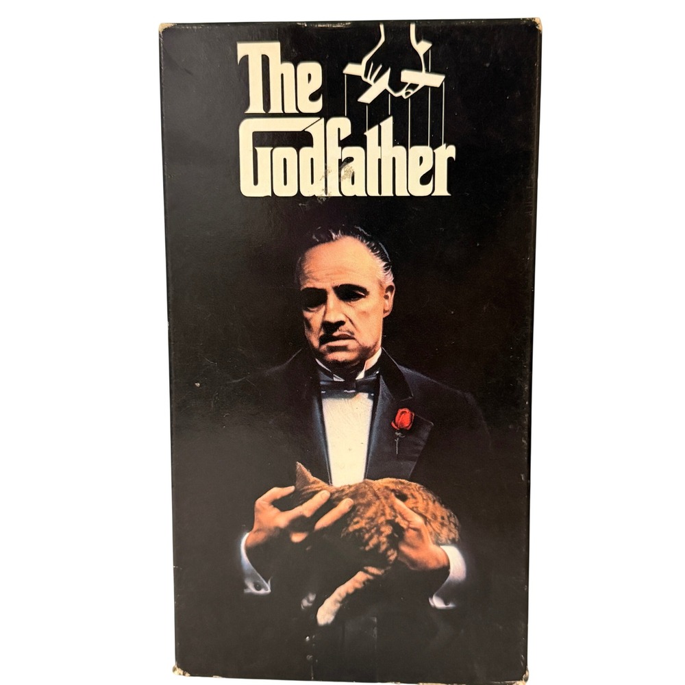 The Godfather VHS 1990 Paramount Pictures 2-Tape Set Marlon Brando Al Pacino R